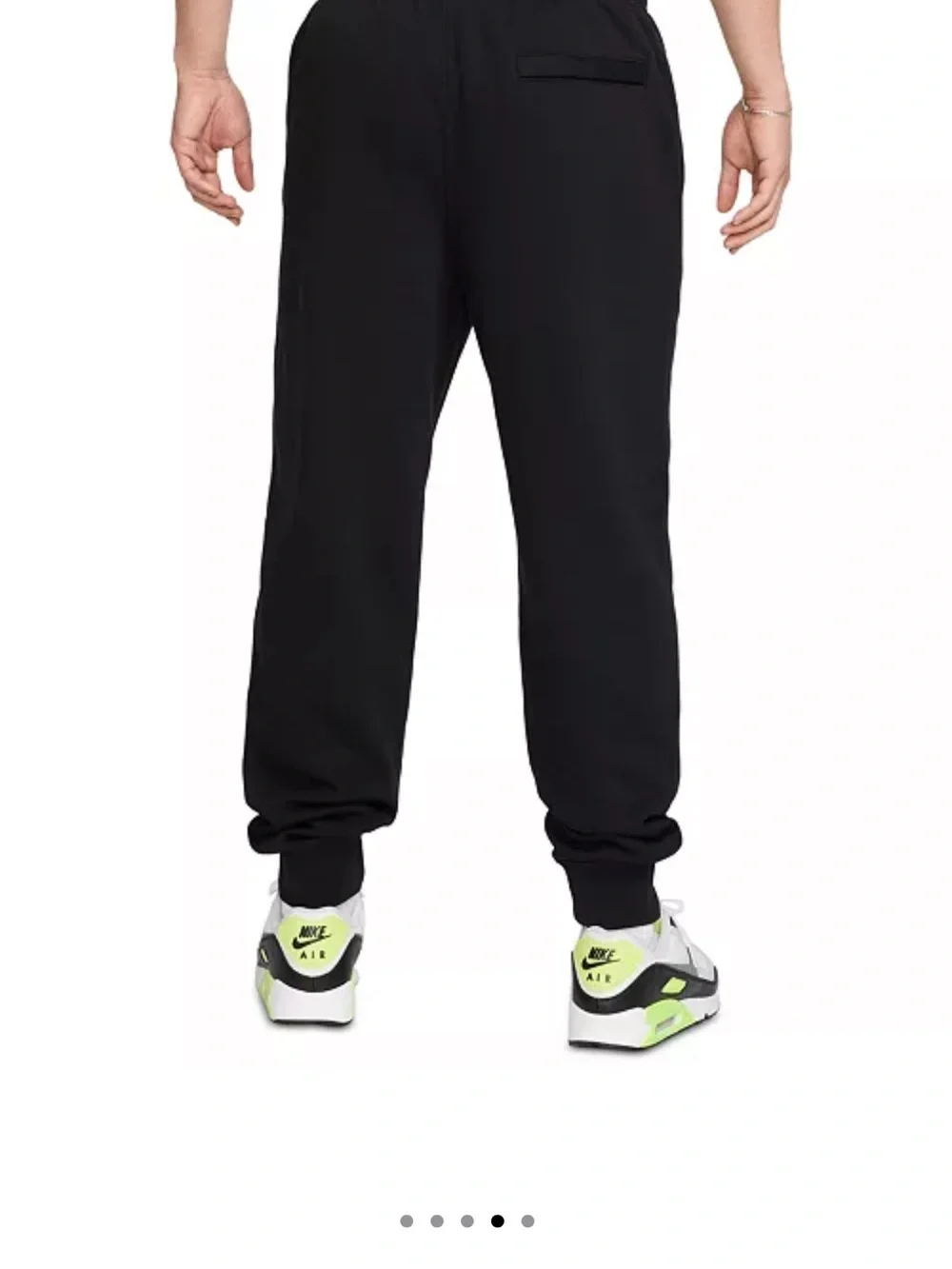 Nike Black Men's Fleece Joggers with Drawcord